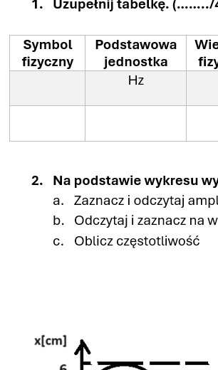 Karta pracy/kartkówka RUCH DRGAJĄCY