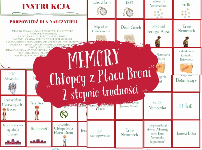,,Chłopcy z Placu Broni"- MEMORY