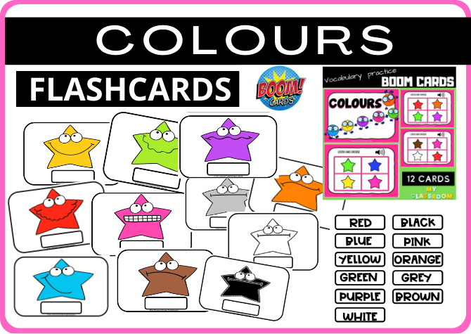 COLOURS - FLASHCARDS
