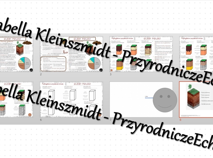 Minizestaw na temat „Gleby Polski” – sketchnotka + karta pracy w power point + gratisowy link do prezentacji multimedialnej niekomercyjnej wykonanej w genial.ly do indywidualnego pobrania i użycia do celów niekomercyjnych. Geografia 7, „Środowisko przyro