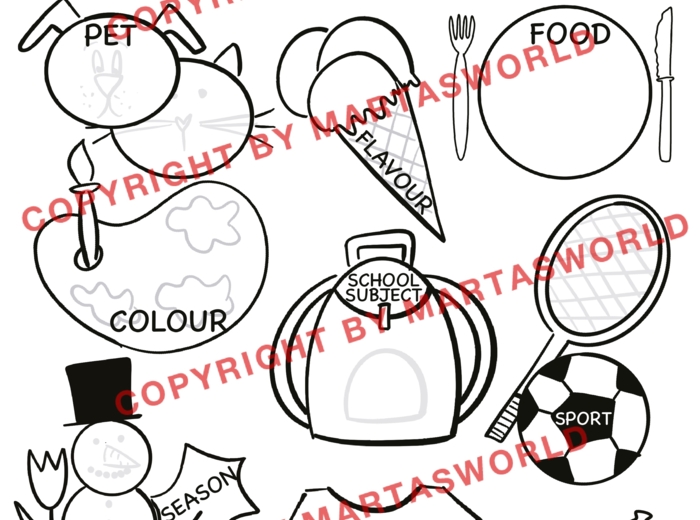 🎨 My Favourite – rysowany materiał edukacyjny na start!