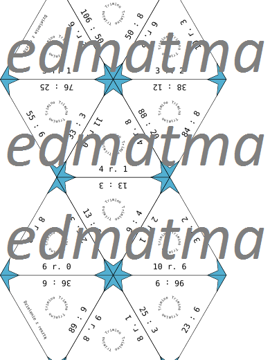 Trimino - dzielenie z resztą