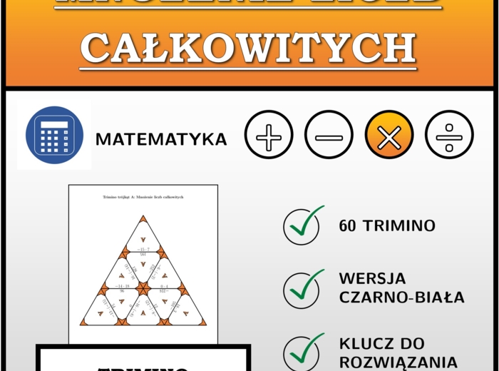 Trimino - Mnożenie liczb całkowitych | matematyka