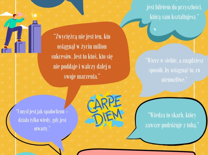 Tablica motywacyjna XXL, egzaminy, matura, gazetka.