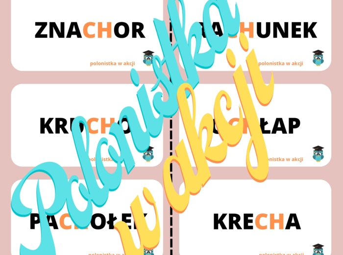 Domino ortograficzne z ,,ch"