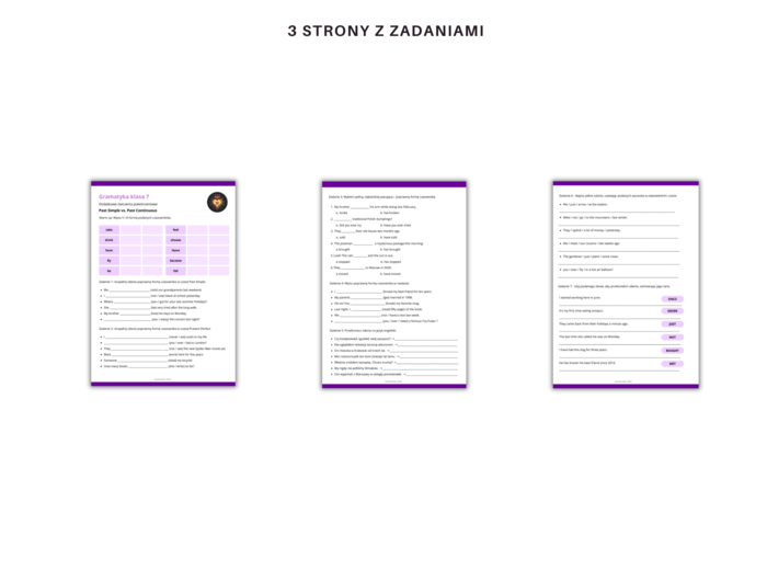 Gramatyka klasa 7: czasy Past Simple vs. Present Perfect