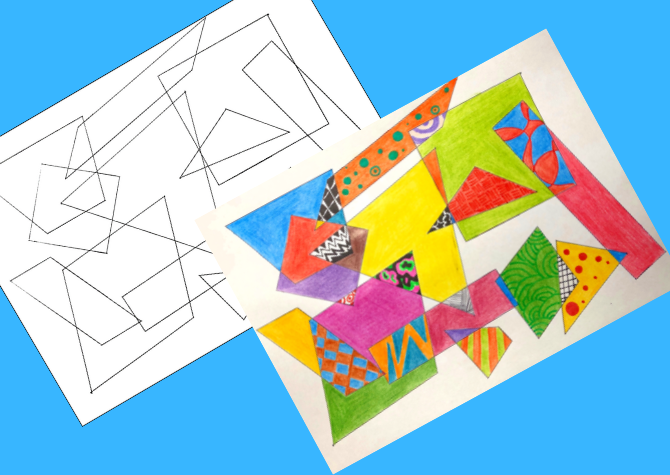 Dzień Kropki - Trójkąty i Czworokąty - Math and Art Projekt dla każdej grupy wiekowej