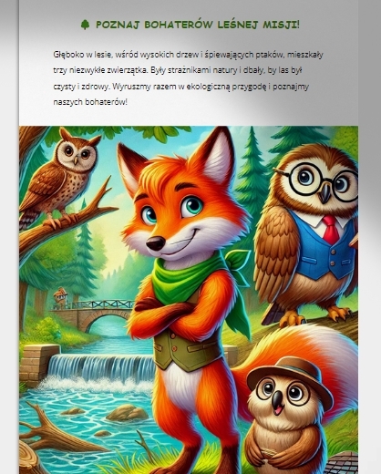 Bajka ekologiczna. Historia o bohaterach ratujących las i rzekę.