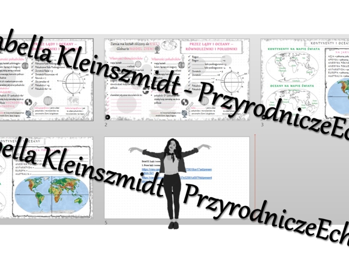 Minizestaw na temat „Przez lądy i oceany”– sketchnotka + karta pracy w power point + gratisowy link do prezentacji multimedialnej niekomercyjnej wykonanej w genial.ly do indywidualnego pobrania i użycia do celów niekomercyjnych. Geografia 5, „Lądy i ocea