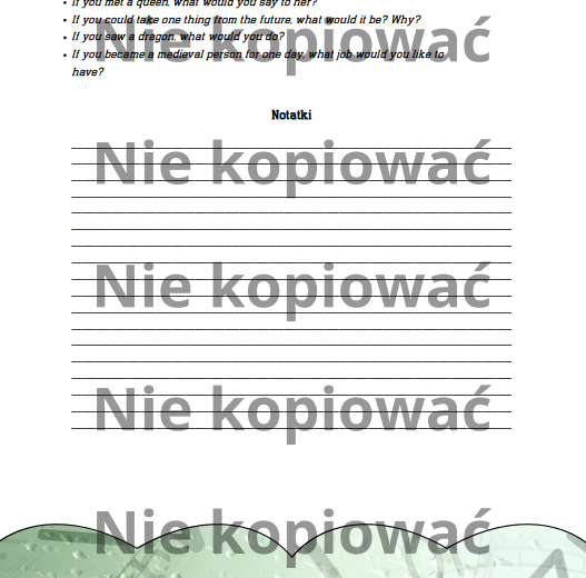 Karta pracy "Lost in Time" - reading/speaking, użycie should/must/can B1