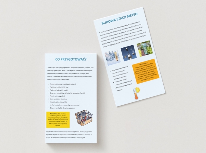 Domowa stacja meteo. Termometr. Deszczomierz. Wiatromierz.