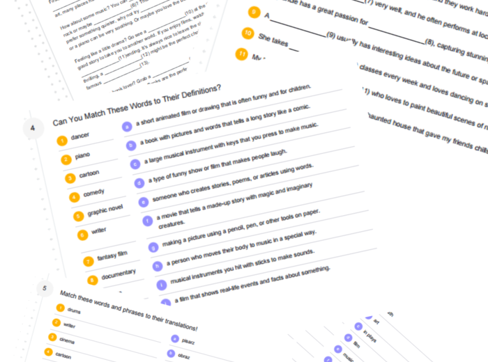 English Class A2+ – Unit 1.1 – vocabulary practice