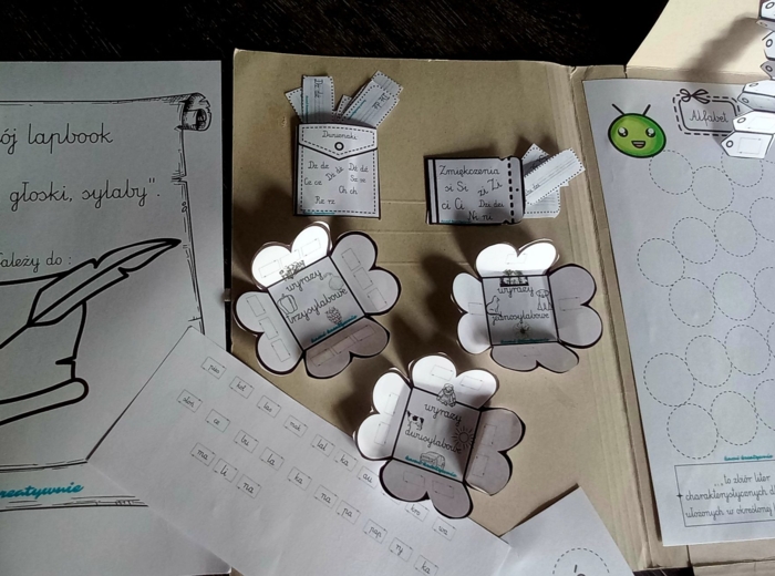 Lapbook - alfabet, głoski, sylaby