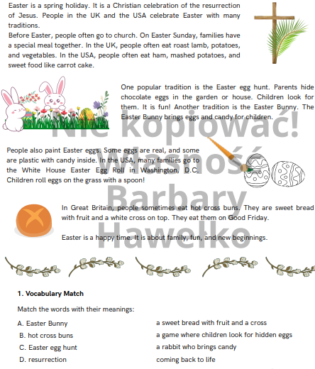 Easter in the UK and the USA