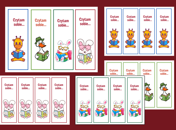 DZIEŃ KSIĄŻKI – zakładki do książek – zakładka – biblioteka – wersja 2