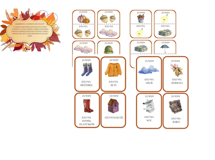 PIERWSZY DZIEŃ JESIENI - JESIENNY ZESZYT AKTYWNOŚCI