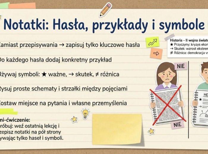 Jak się uczyć - gazetka szkolna / prezentacja / materiał na zajęcia doradztwa zawodowego/rewalidację/dla pedagoga
