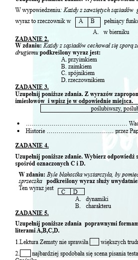 PRZED EGZAMINEM ÓSMOKLASISTY. Z BOHATERAMI ZEMSTY PRZYPOMINAMY WIADOMOŚCI Z ZAKRESU FLEKSJI