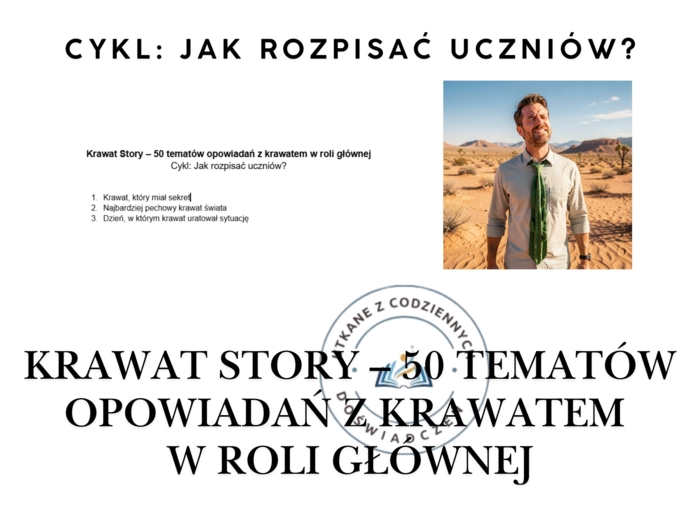 Krawat Story – 50 tematów opowiadań z krawatem w roli głównej.  Cykl: Jak rozpisać uczniów?