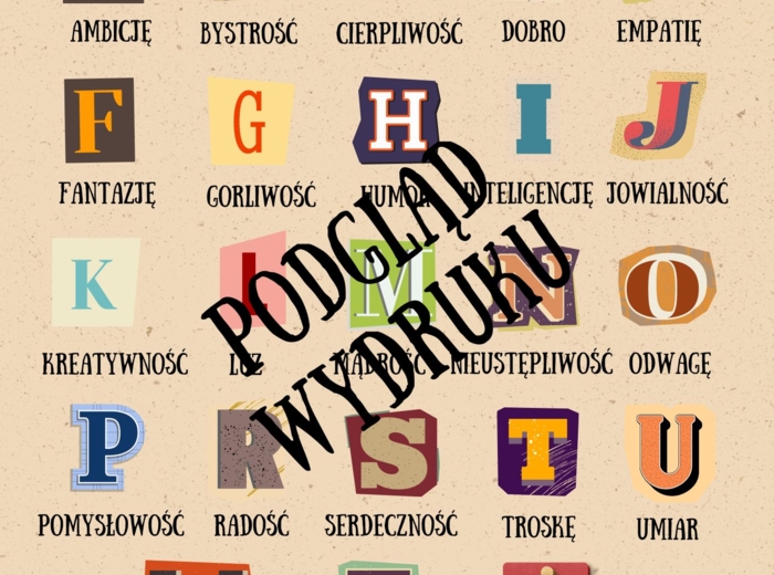 Podziękowania dla uczniów na koniec roku szkolnego -wersja beżowa.