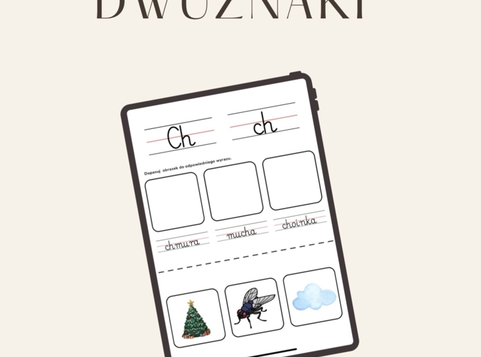 Dwuznaki- karty pracy dla uczniów 1-3 oraz ze SPE