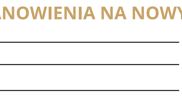 postanowienia noworoczne