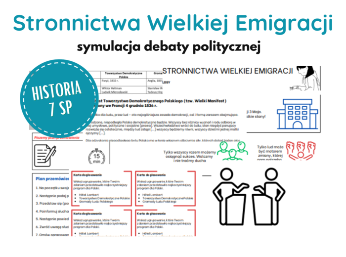 Stronnictwa Wielkiej Emigracji - materiały do debaty