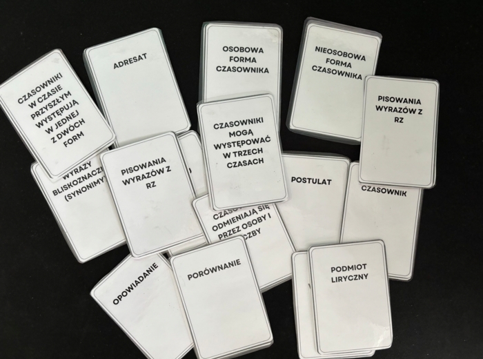 Fiszki - dział III język polski klasa 4 (nowa era)