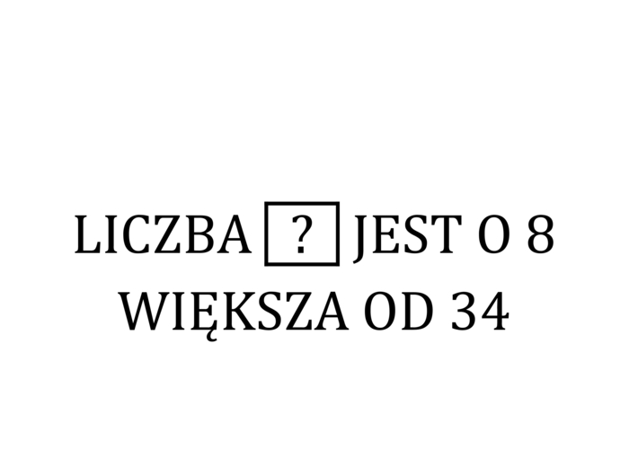 O ile więcej, o ile mniej - ćwiczenie dla klasy