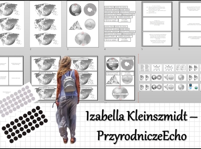 Materiał do zalaminowania/praca w grupach/puzzle/układanka. „Pierwsze podróże geograficzne” w pdf. Geografia 5, dział „Lądy i oceany na Ziemi”.