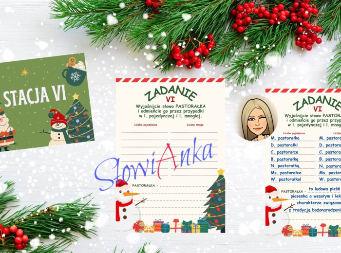 Bożonarodzeniowe STACJE ZADANIOWE