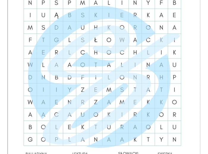 Wykreślanka do lektury „Balladyna” – angażująca zabawa edukacyjna dla uczniów szkoły podstawowej