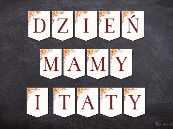 Dzień Mamy i Taty - girlanda