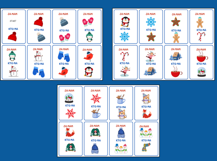 ZIMA – Ja mam… Kto ma…? – 40 szt. - biblioteka - świetlica
