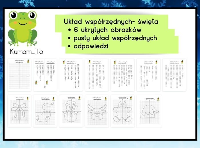 Układ współrzędnych- Święta Bożego Narodzenia
