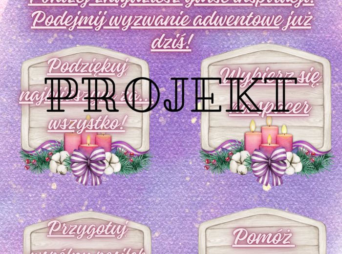 Adwent, gazetka adwentowa, kalendarz adwentowy, dekoracje