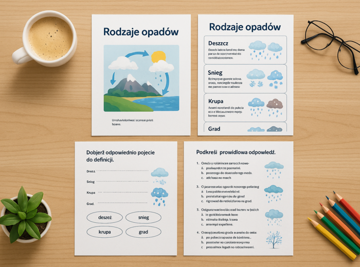 Karta pracy: Rodzaje opadów