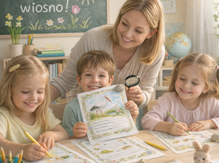 Marzec budzi świat. Karty pracy o zjawiskach wiosennych