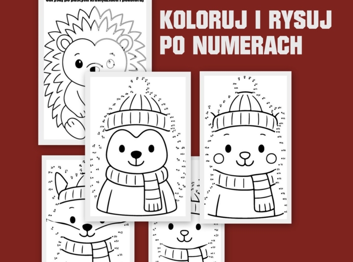 Jesienne karty pracy - przedszkole 21 x pdf i jpg