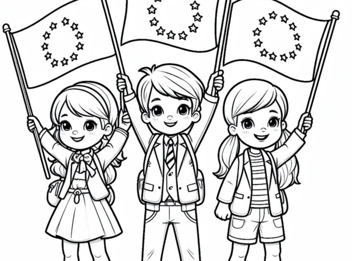 Dzień Unii Europejskiej, kolorowanka XXL