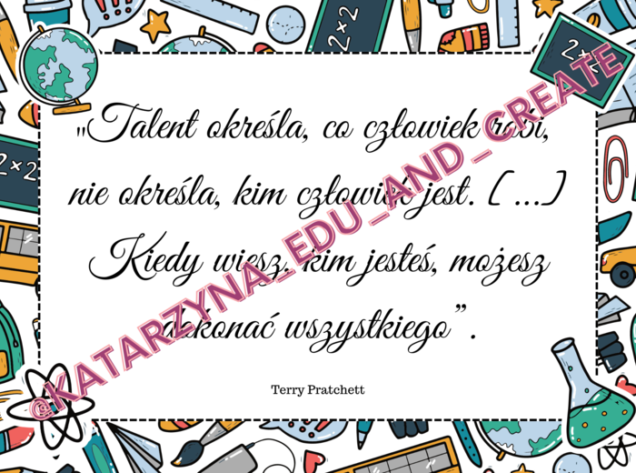 Plakaty-kupony z cytatami - koniec roku szkolnego