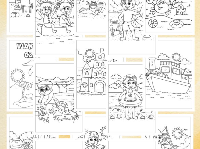 WAKACYJNE KOLOROWANKI