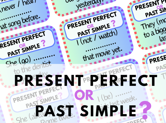 Past Simple or Present Perfect –120 Speaking Cards – mówienie – karty – czasownik – E8 – egzamin ósmoklasisty – matura - zestaw
