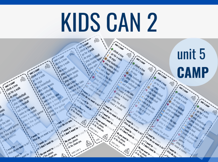 Kids Can 2 unit 5 CAMP – zakładki do książki