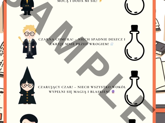 Ćwiczenia logopedyczne z czarodziejami - PDF do druku