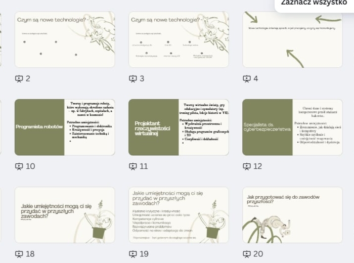 Nowe technologie i ich wpływ na zawody przyszłości- DORADZTWO ZAWODOWE 6