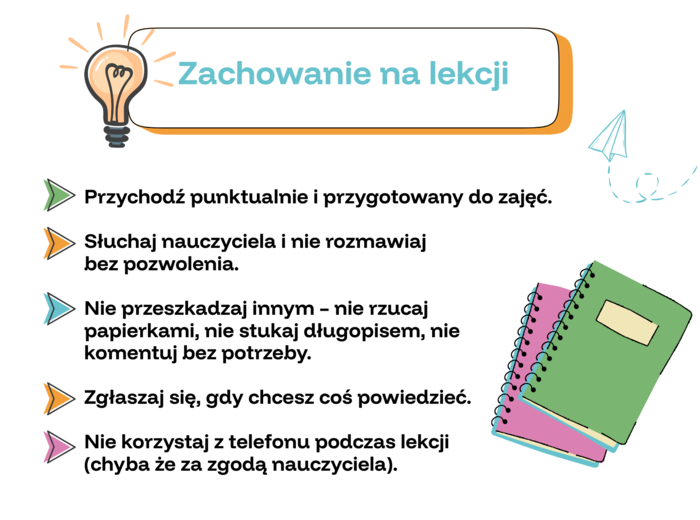 Zestaw gazetek (styl uczenia się, zasady dobrej nauki, techniki uczeni się, zasady w szkole, odporność psychiczna)