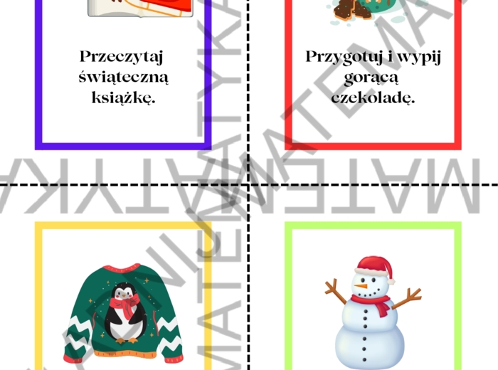 Kalendarz adwentowy - zadania