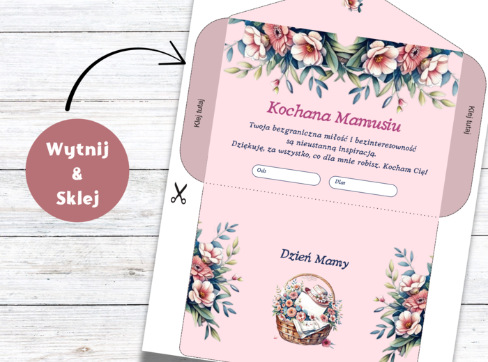 Zestaw na Dzień Mamy : Zaproszenie na dzień Mamy, Kartki na dzień mamy, Certyfikat dla Mamy, Kotyliony dla Mamy ❤️