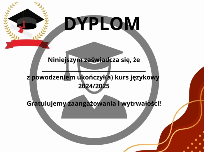 DYPLOMY na koniec roku